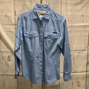 Exofficio Sky Blue Women's Long-Sleeve Button-Down Shirt